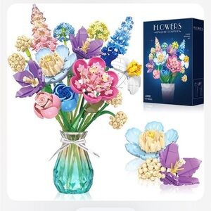 Colorful Flower Bouquet 880 piece Building Set